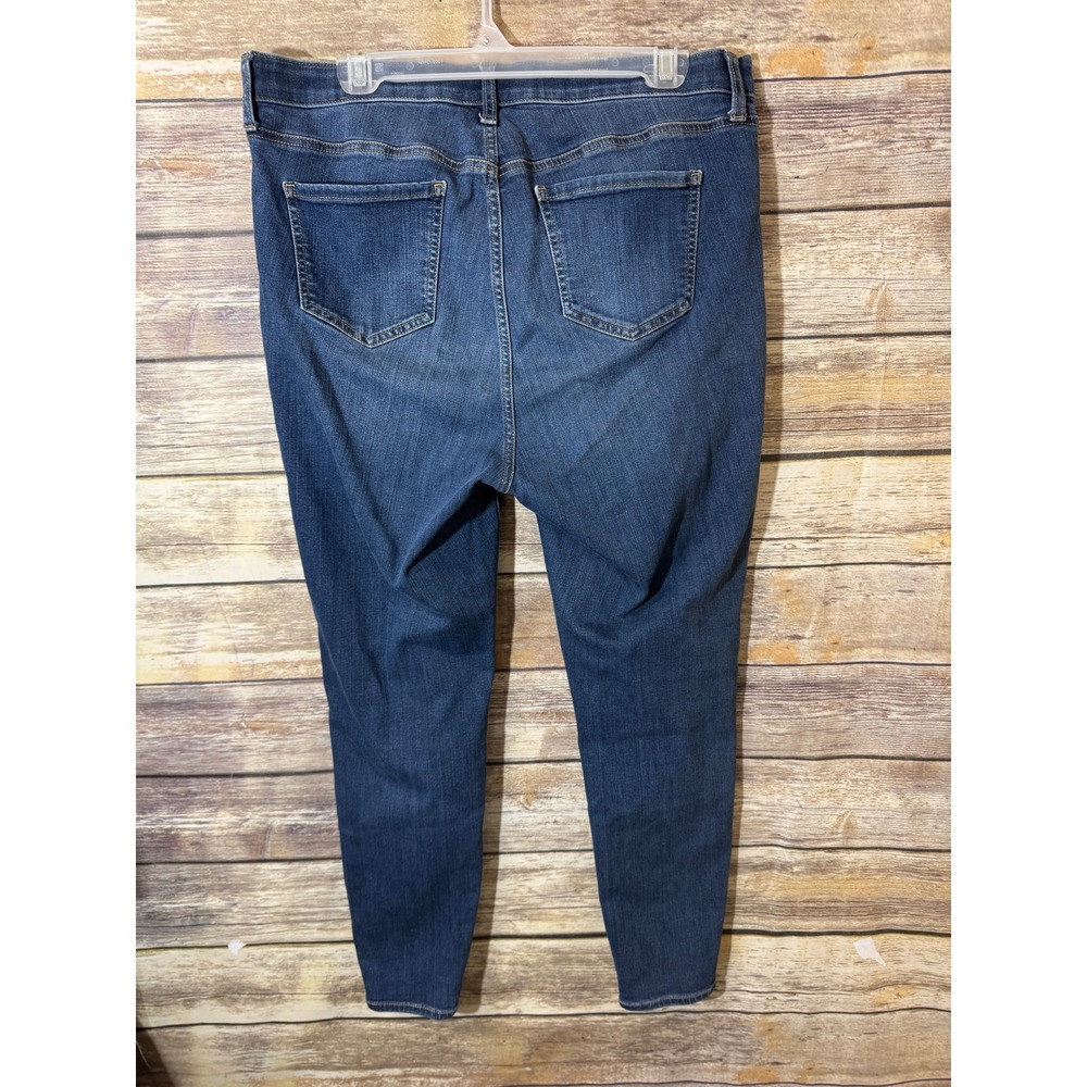 Torrid Premium Sky High Skinny Jeans Medium Wash Blue Denim 16 Stretch - Picture 3 of 7